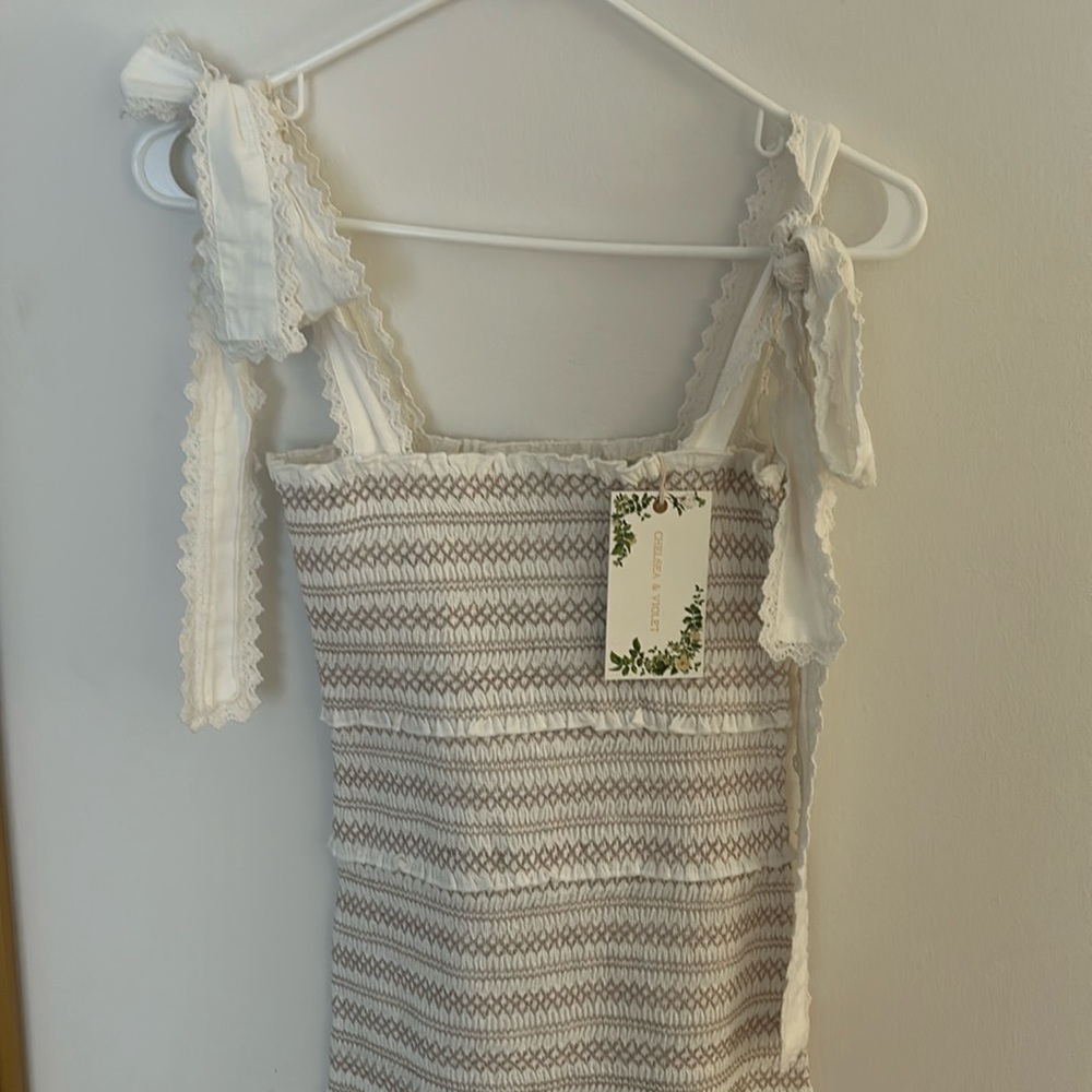 Chelsea and violet white mini dress
